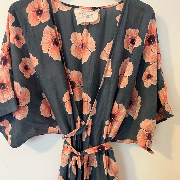 Acacia Nahiku Wrap Dress Hibiscus Print medium - Picture 3 of 5